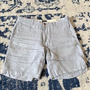 J Crew Stanton Linen Shorts